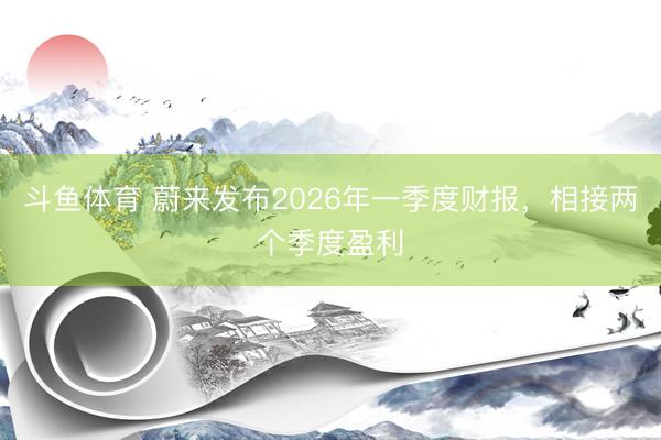 斗鱼体育 蔚来发布2026年一季度财报,相接两个季度盈利